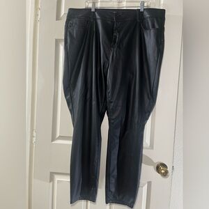 New without tag Sandpiper Black Faux Leather Pants